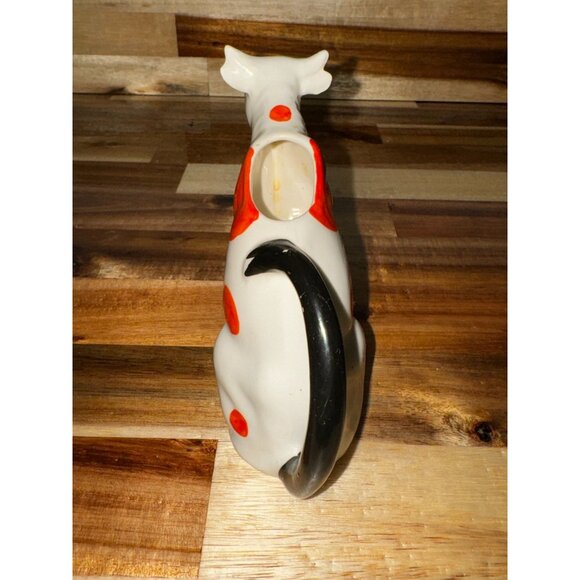 Vintage 1930s Spotted Porcelain Cow Creamer Made in Czech Slovakia - Picture 6 of 11
